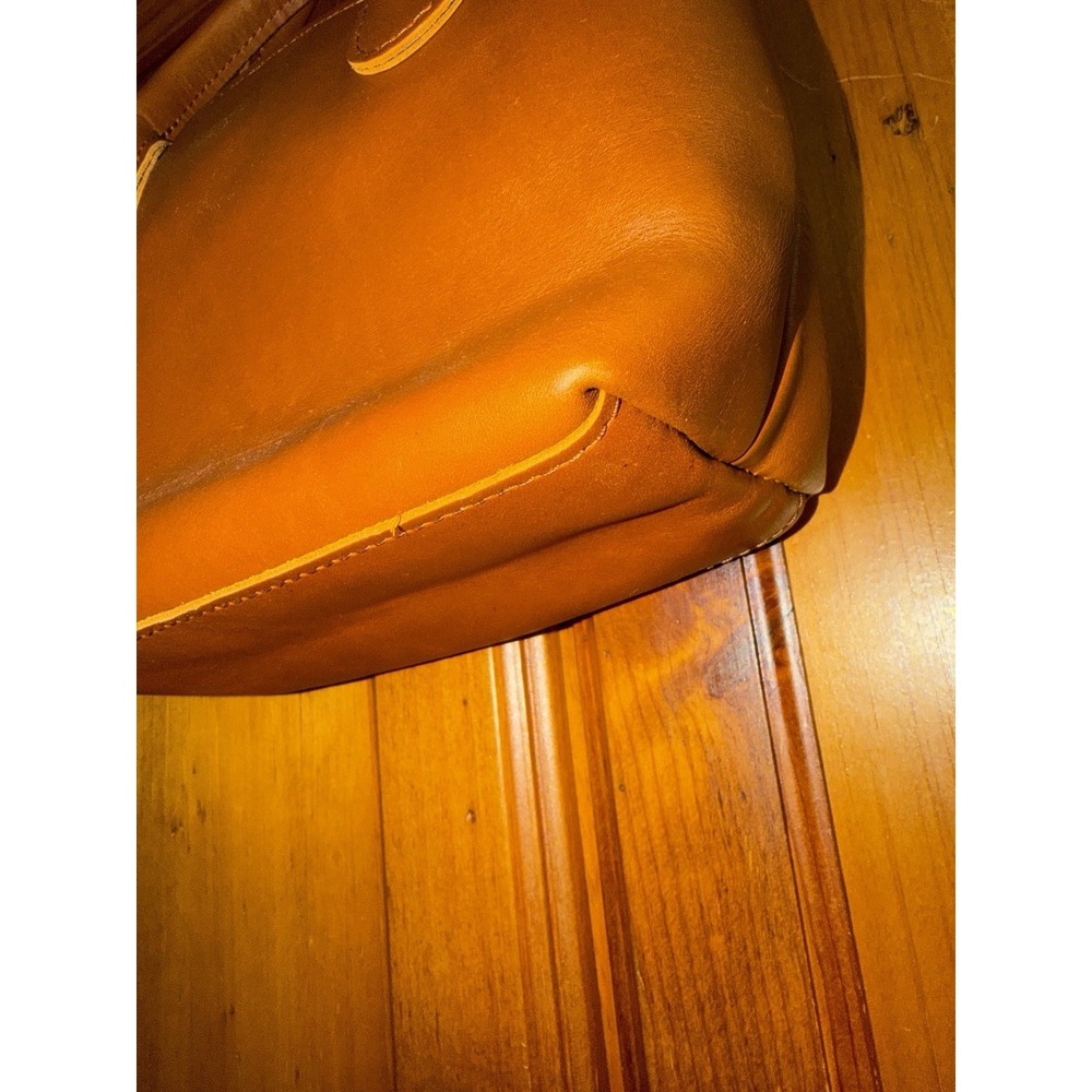 Portland Leather Goods Raindrop Crossbody Bag Purse Honey Small Brown Top Handle - Picture 8 of 16